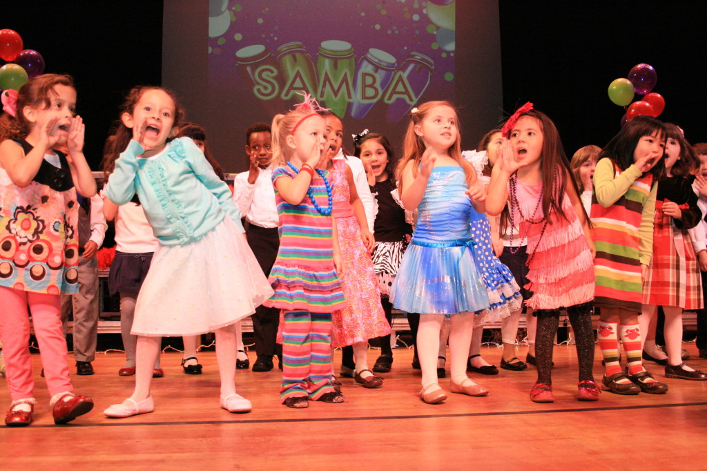 Jensen's Yamaha Music School Junior Music Course students perform a fun and exciting lyric piece with dance moves.