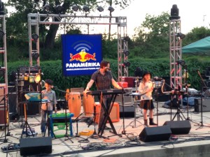 DMK performs at Pearl Brewery Amphitheater.  See how they all play several instruments, all while singing! And they look like they really enjoy it!