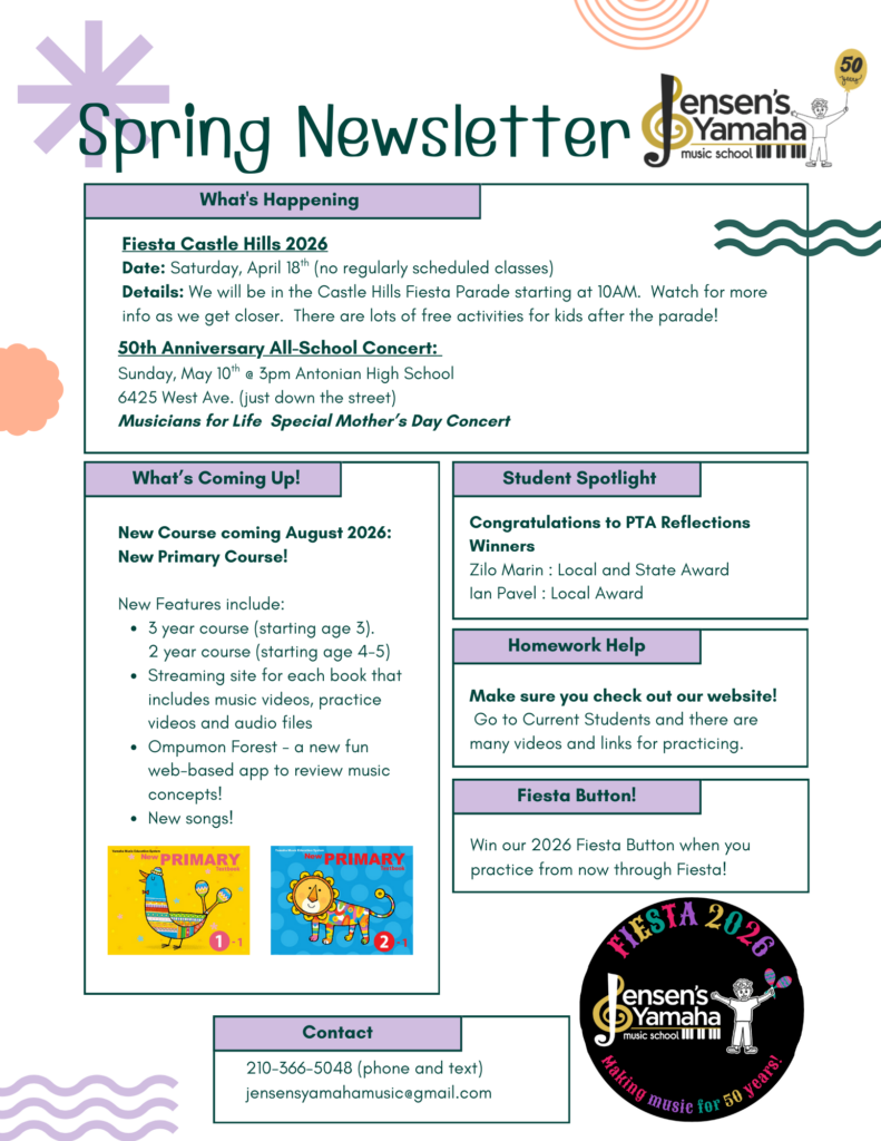 Spring 2026 Newsletter